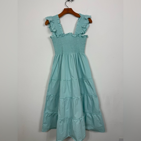 Hill House Home Ellie Nap Midi Sleeveless Blue Dress Sz Small - Picture 7 of 12